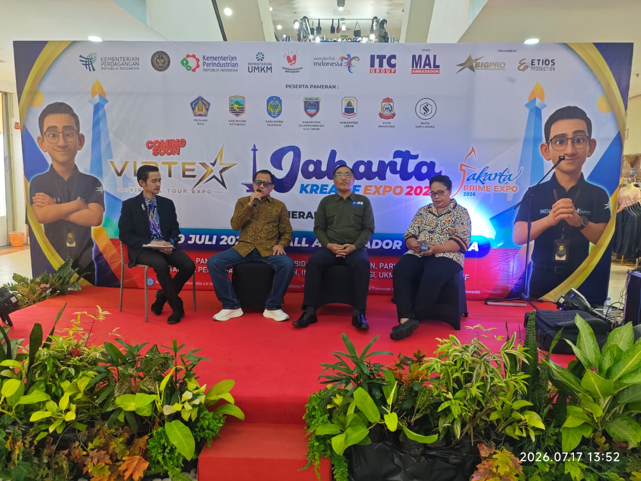 DPMPTSP KAB.BANGLI IKUT SERTA DALAM PAMERAN INVESTASI  DI ACARA JAKARTA KREATIF EXPO 2026